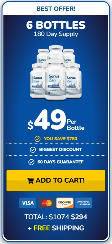 SonusZen 6 Bottle Price